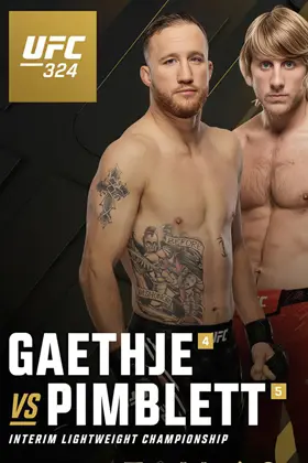 UFC 324: Gaethje vs Pimblett's poster